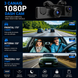 Câmara Dash Cam 1080P HD com visão frontal, interna e traseira para proteção completa do veículo.