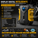 Compressor Portátil de Ar CARSUN 150 PSI - Alta Performance com display digital inteligente e especificações técnicas.