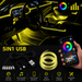 Iluminação Interior Automóvel: Fita LED Neon RGB Controlo App com controle por aplicativo e milhões de cores.