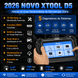 Scanner Automotivo Profissional XTOOL D5 - Diagnóstico Avançado com diversas funcionalidades e gráficos de desempenho.