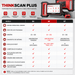 Thinkcar OBD2 Scanner: Diagnóstico Completo de Veículos com características do THINKSCAN PLUS S4, S6 e S7.