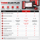 Thinkcar OBD2 Scanner: Diagnóstico Completo de Veículos com características do THINKSCAN PLUS S4, S6 e S7.